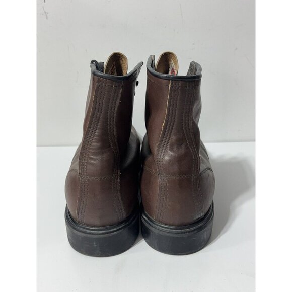 Red Wing Shoes 953 Supersole Brown Round Soft Toe Boots Work Boots - Mens 17 D - Picture 4 of 9